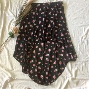 Torrid Hi-Lo Skirt Floral Print Size 16